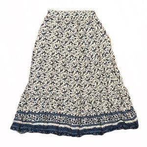 Bohemian Floral Maxi Skirt
